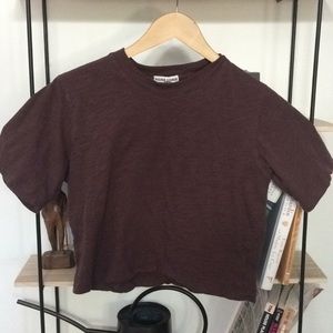 richer poorer earth tone crop tshirt